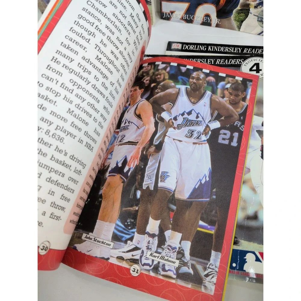 SPORTS LOT 5!🏀DK Early Readers Books Level 4 Boys Homeschool Basketball NFL MLB